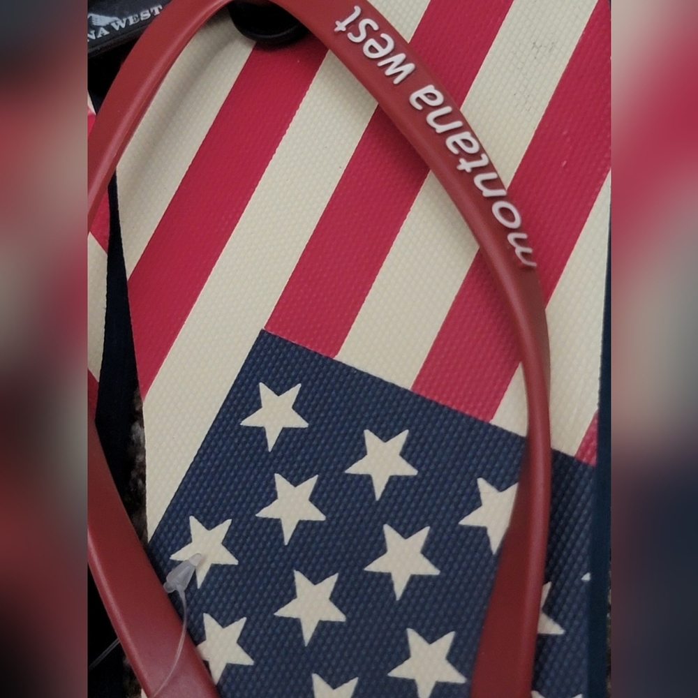 Montana West Patriot Women Thong Sandal Flip Flops - Picture 2 of 5